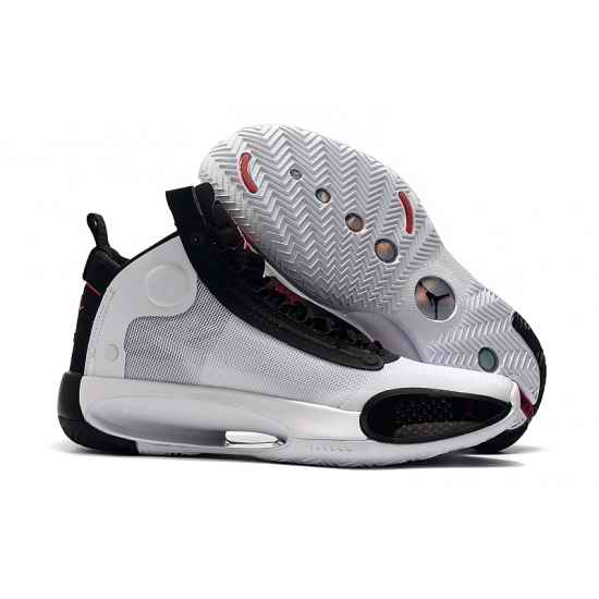 Air Jordan XXXIV Men Basketball Sneakers White Black Red